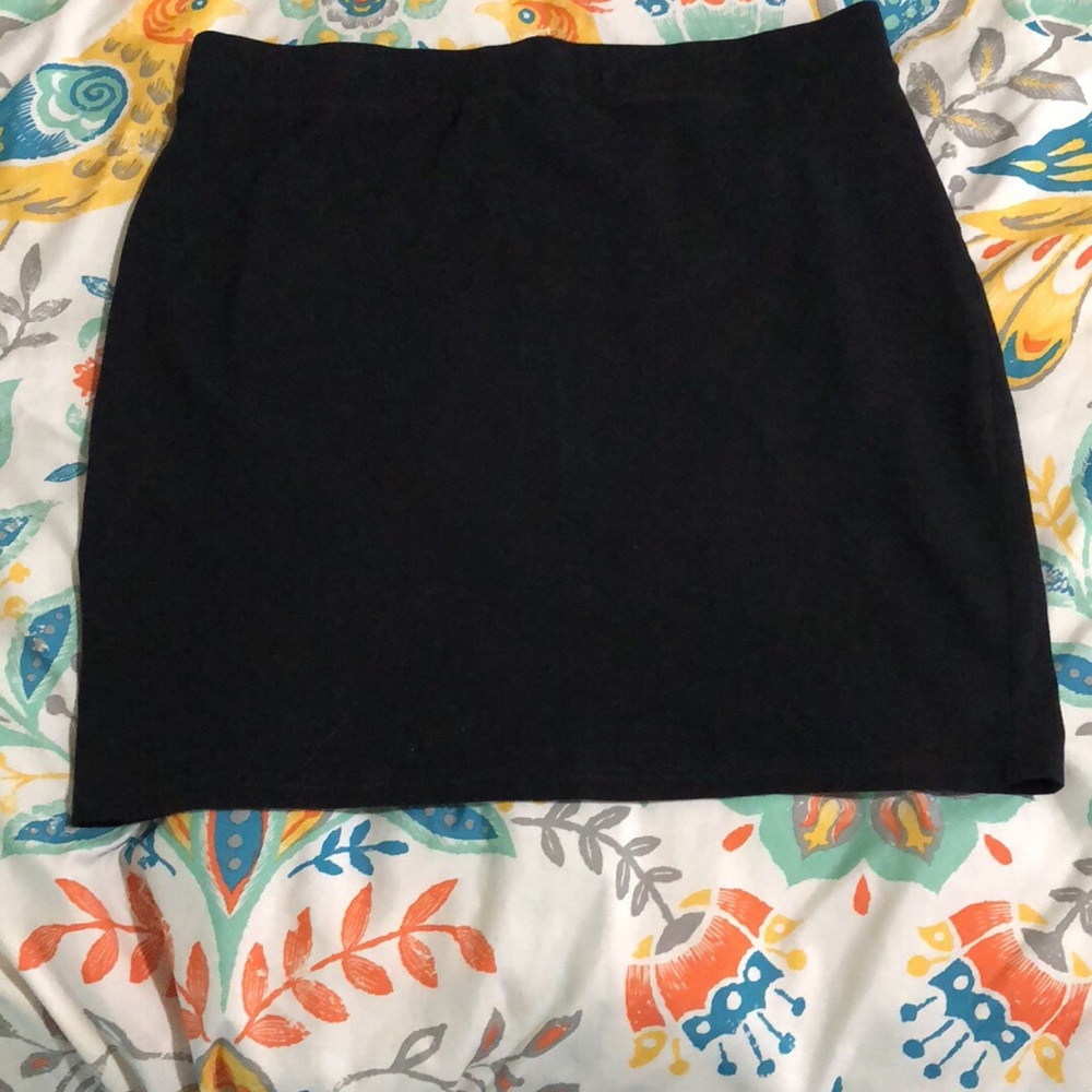 Black Body Con Skirt